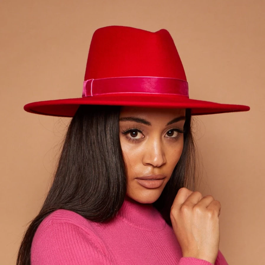 Eugenia Kim Harlowe In Red Women's Hat