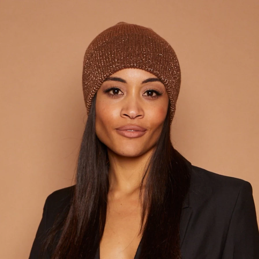 Eugenia Kim Frances In Women's Hat in Camel, Brown & Gold