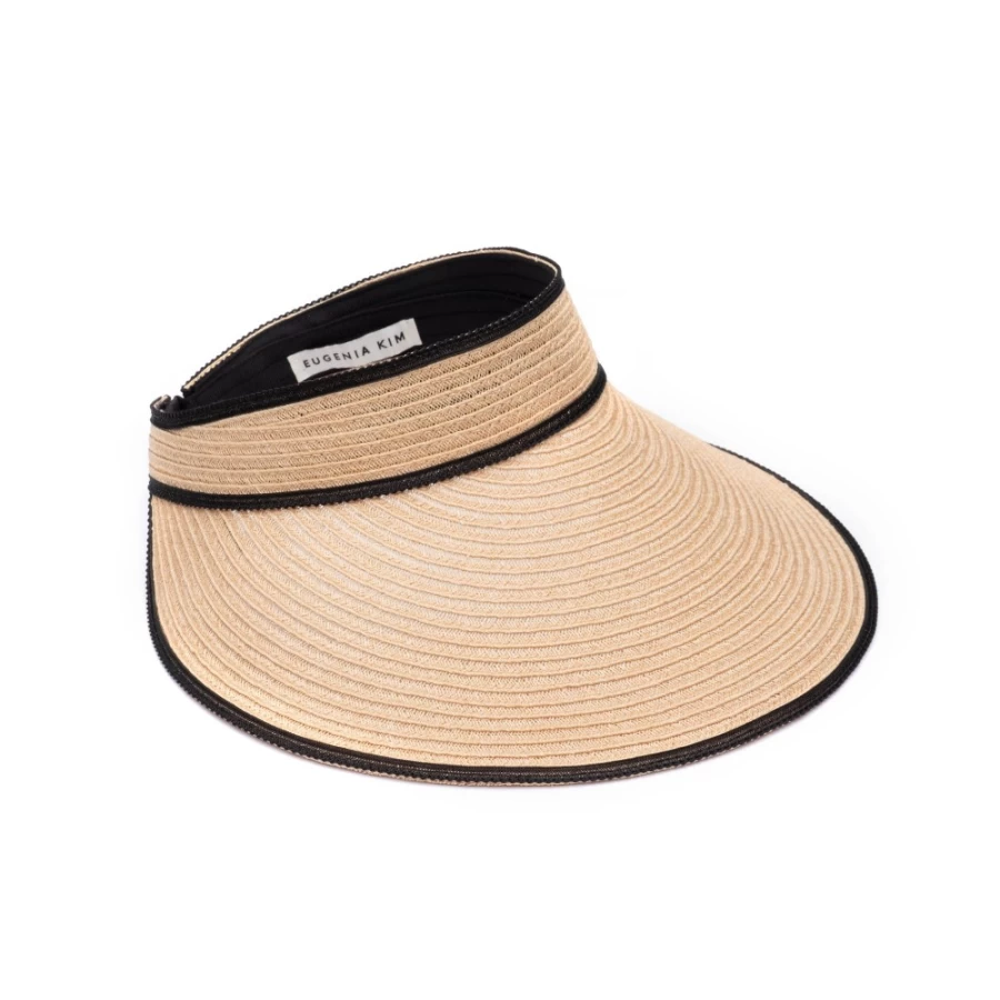 Eugenia Kim Trixie Visor in Neutral for Women - Camel Sun Hat