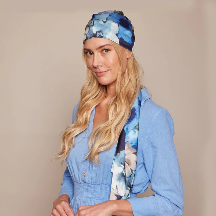 Eugenia Kim Women's Blue Floral-Print Gigi Hat