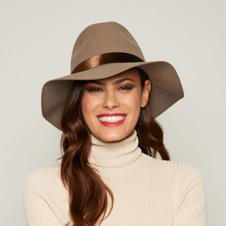 Eugenia Kim Georgina In Women's Hat in Mink Color