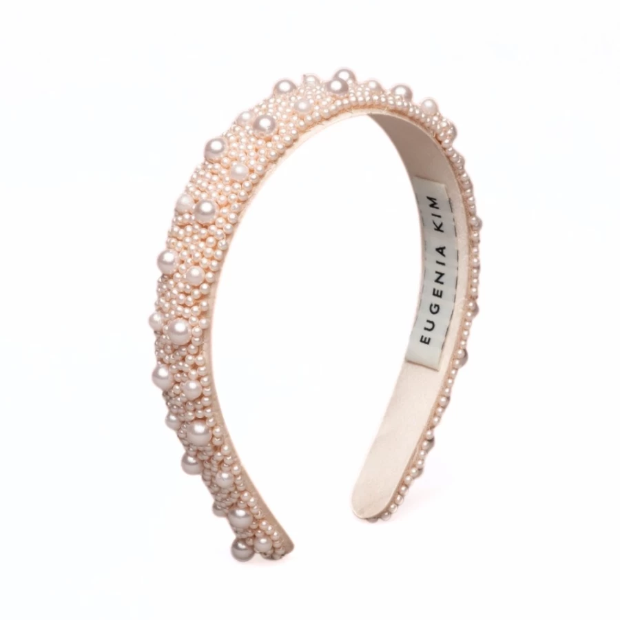 Eugenia Kim Women's Flora Pearl-Embellished Blush Headband