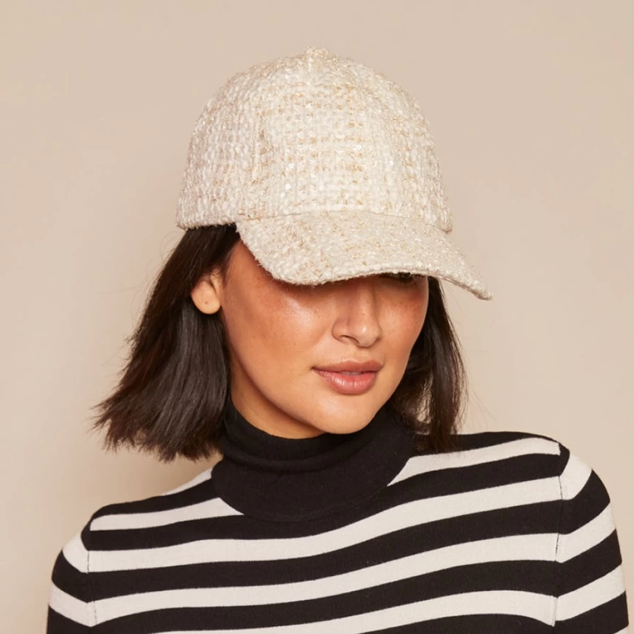 Eugenia Kim Women's Lo In Hat in Ivory/Gold - Elegant Wide Brim Sun Hat for Women