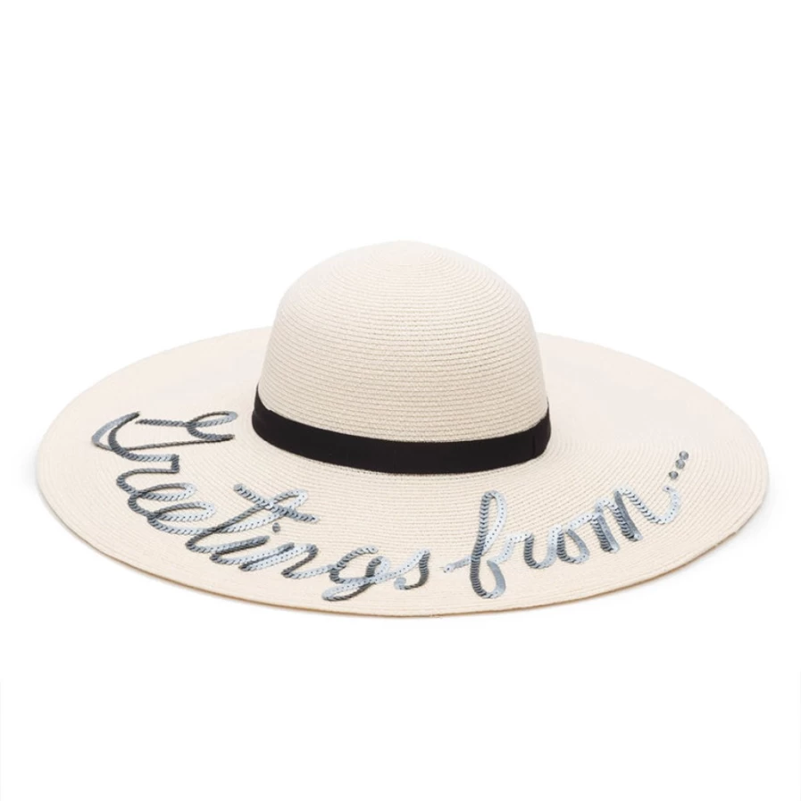 Eugenia Kim Women's Ivory 'Greetings From...' Bunny Hat