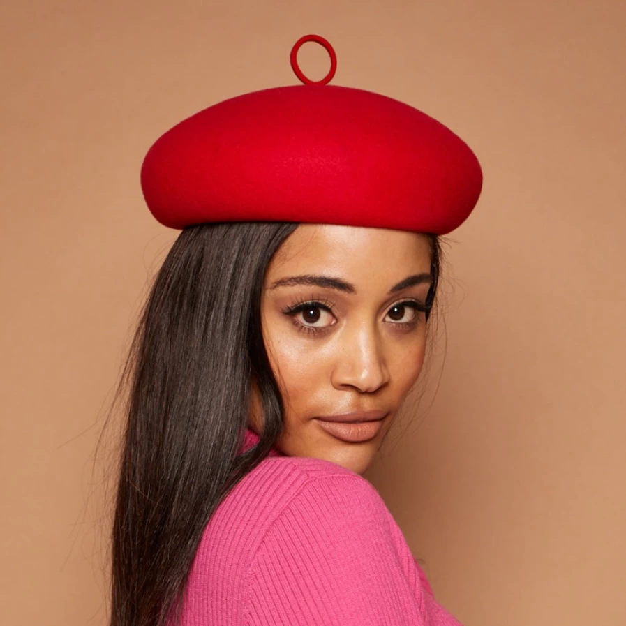 Eugenia Kim Faye In Red Women's Hat | Stylish Wide Brim Sun Hat for Women