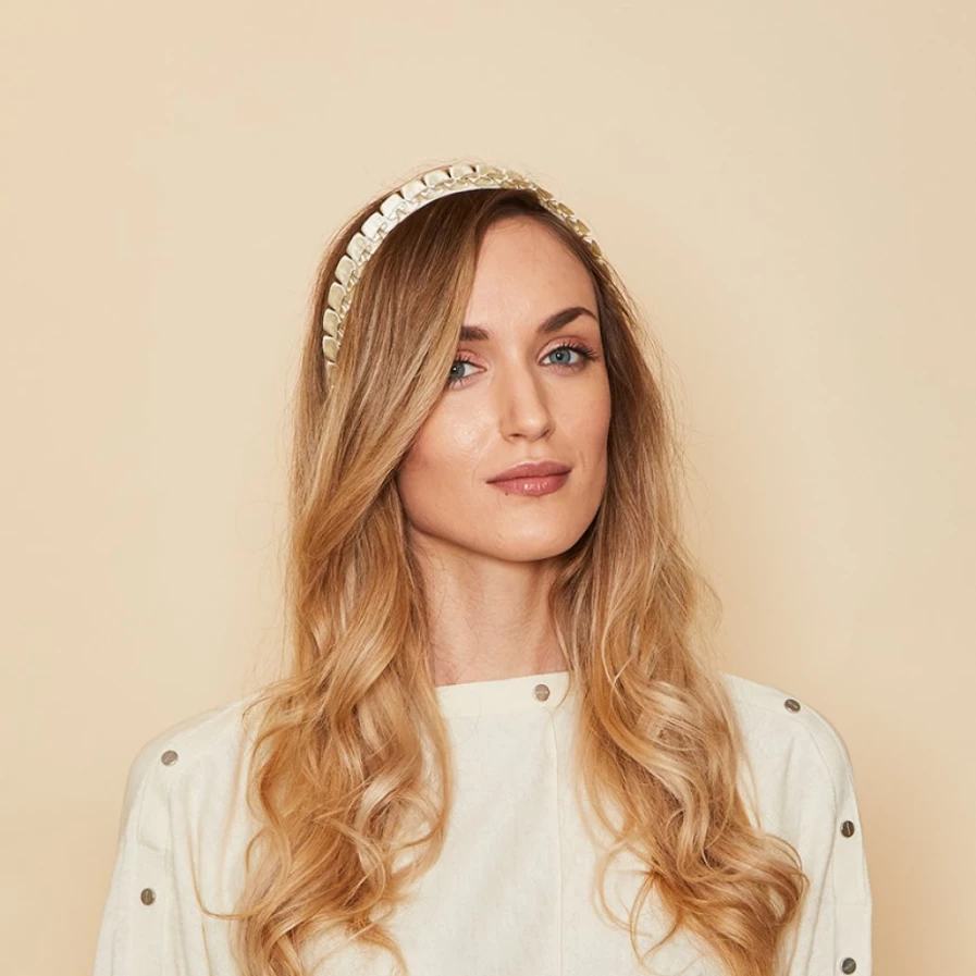 Eugenia Kim Rafaela In Gold Metallic Women's Hat