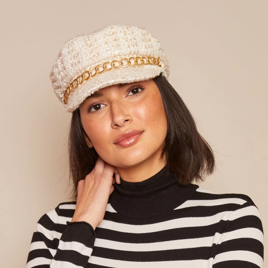 Eugenia Kim Marina In Women's Ivory/Gold Hat