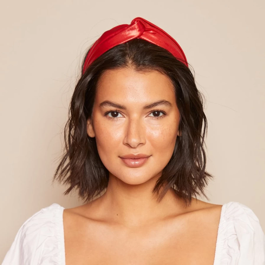 Eugenia Kim Women's Suzette Metallic Red Hat