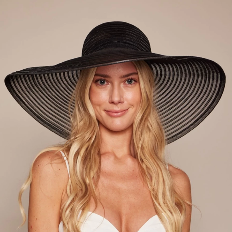 Eugenia Kim Women's Black Horsehair Sunny Hat