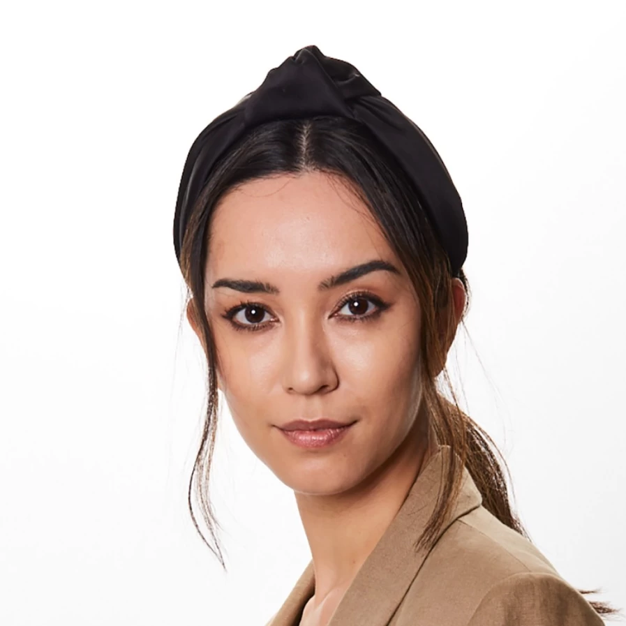 Eugenia Kim Maryn Satin Headband in Black for Women | Elegant Hair Accessory