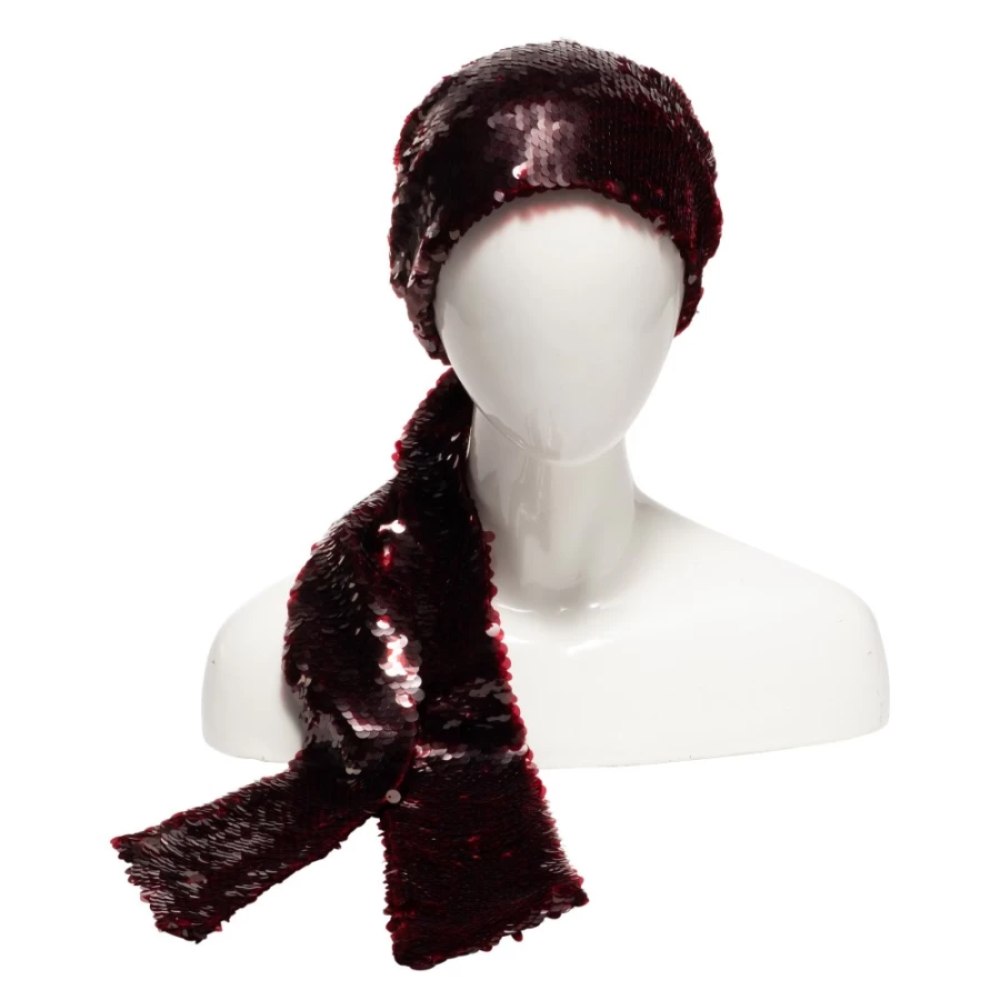 Eugenia Kim Gigi In Paillette Bordeaux Women's Fashion Hat