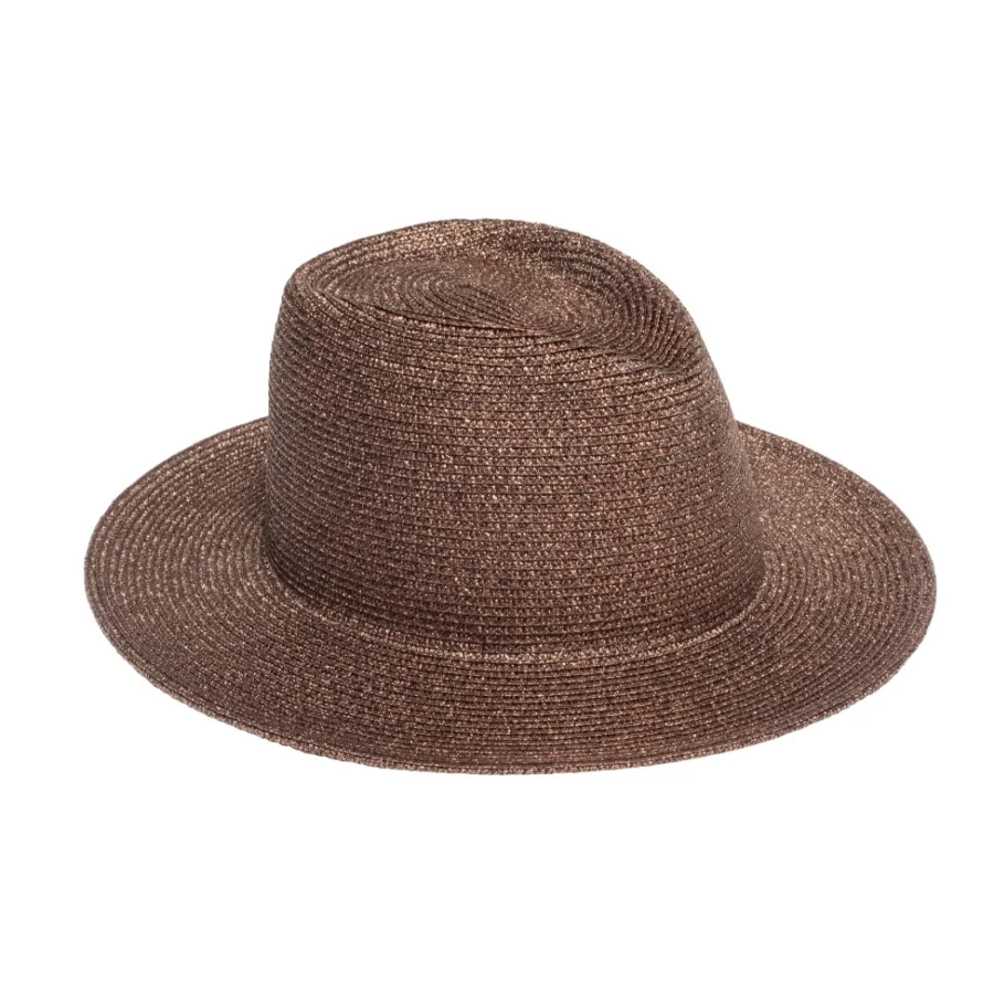 Eugenia Kim Blaine Metallic Chocolate Women's Hat