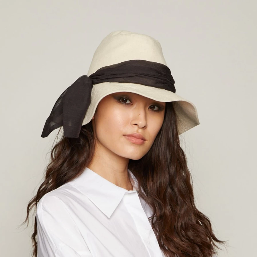 Eugenia Kim Jordana Neutral Beige Women's Hat