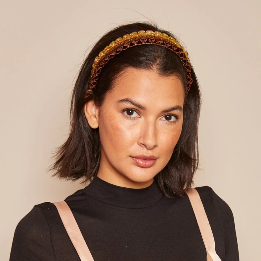 Eugenia Kim Rafaela In Women's Chocolate/Gold Hat