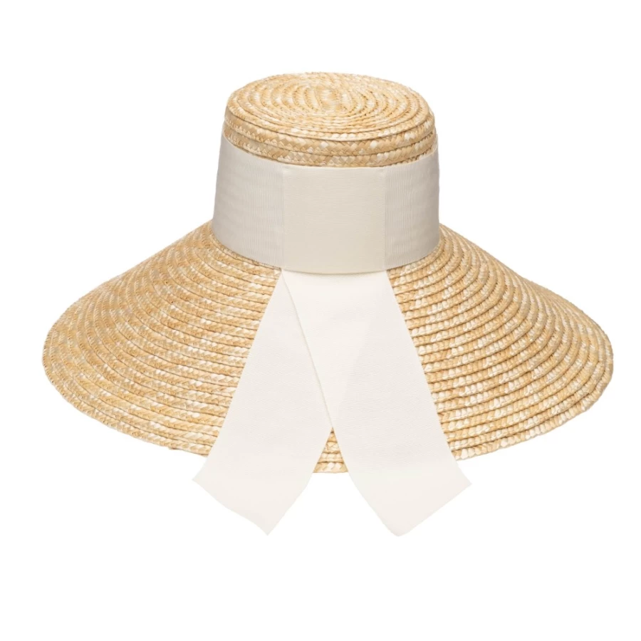 Eugenia Kim Mirabel Neutral Women's Hat with Ivory Tail – Natural Elegance