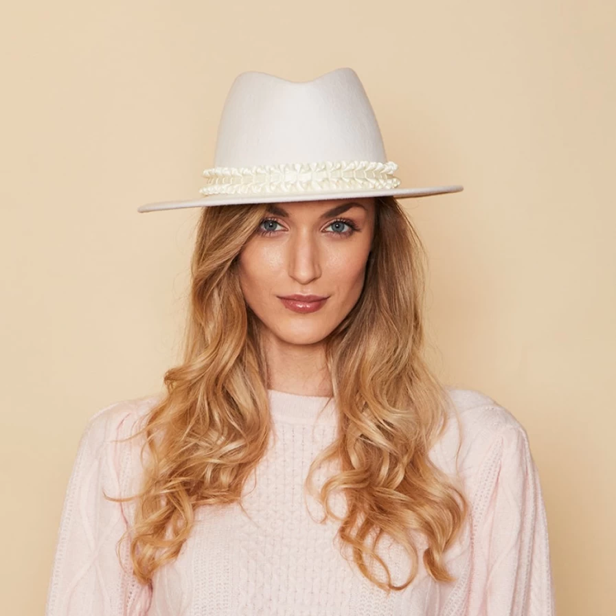 Eugenia Kim Blaine In Winter White Women's Hat
