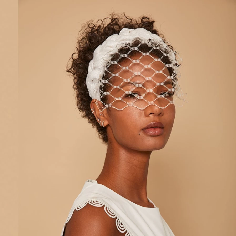 Eugenia Kim Women's White Grace In Sparkle Hat | Elegant Fashion Headwear