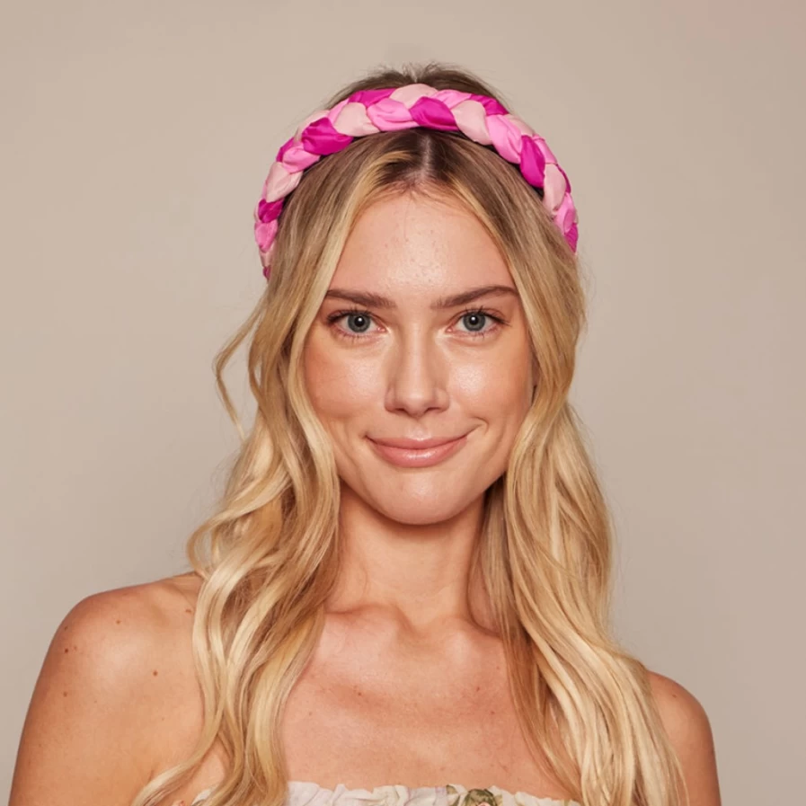 Eugenia Kim Women's Pink Stella Tricolor Hat