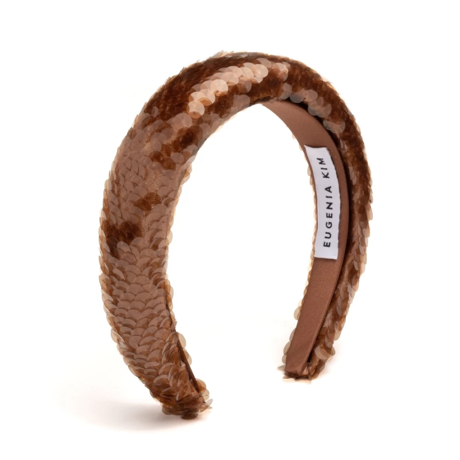 Eugenia Kim Cora In Paillette Camel Women's Hat